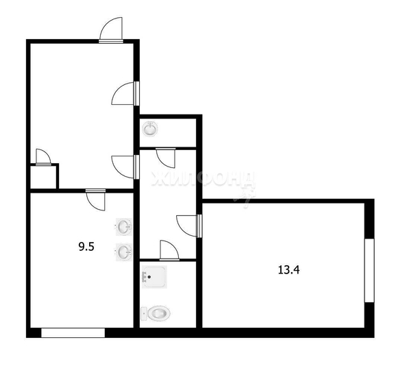 
   Продам 1-комнатную, 22.4 м², Мичурина ул, 6а

. Фото 14.