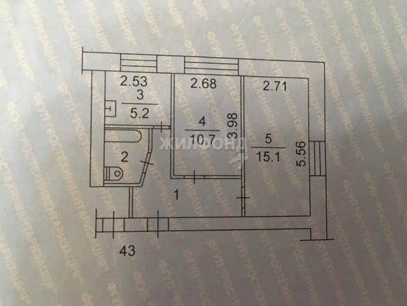 
   Продам 2-комнатную, 41.9 м², Иркутский тракт, 15Б

. Фото 17.