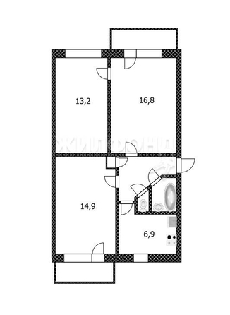 
   Продам 3-комнатную, 59.2 м², Салтыкова-Щедрина ул, 46

. Фото 7.