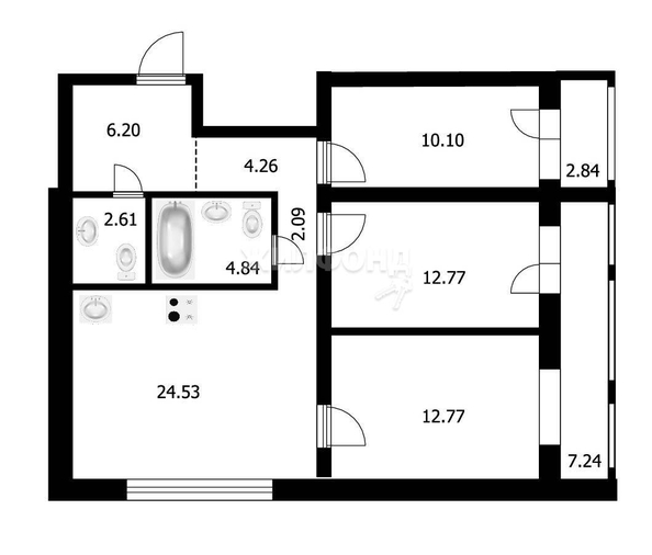 
   Продам 3-комнатную, 85 м², Марины Цветаевой ул, 36

. Фото 2.