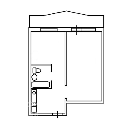 
   Продам 2-комнатную, 39 м², Обручева ул, 12

. Фото 18.