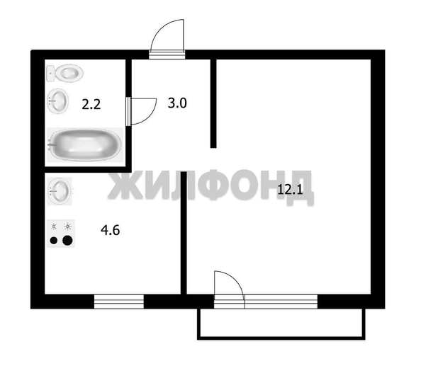 
   Продам 1-комнатную, 21.9 м², Сергея Лазо ул, 10

. Фото 14.