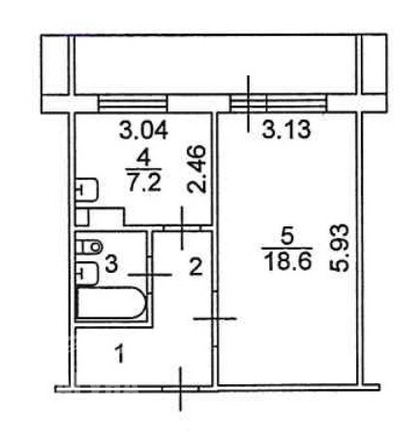 
  Продается 1-комн. квартира, 36 м², Павла Нарановича ул, д. 1
. Фото 12.