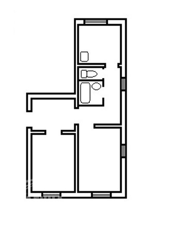 
  Продается 2-комн. квартира, 53.5 м², Кирова пр-кт, д. 59
. Фото 1.