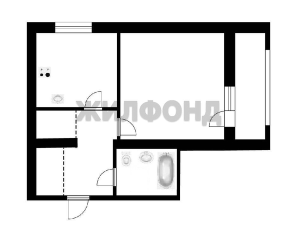 
  Продается 1-комн. квартира, 43.9 м², ЖК Северный парк, дом 21
. Фото 17.