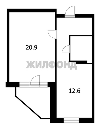 
  Продается 1-комн. квартира, 44 м², Мира пр-кт, д. 13/3
. Фото 1.