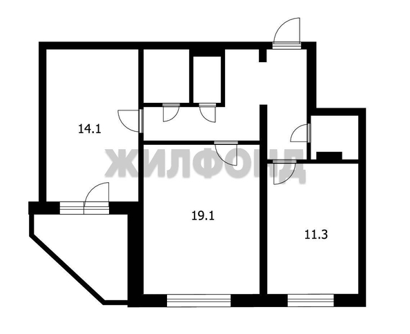 
  Продается 2-комн. квартира, 61 м², Интернационалистов ул, д. 8/2
. Фото 13.