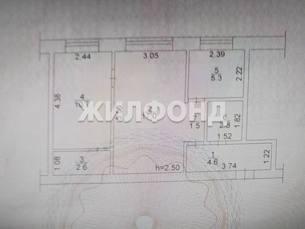
  Продается 2-комн. квартира, 44.5 м², Новая ул, д. 2
. Фото 1.