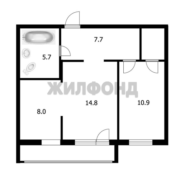 
  Продается 2-комн. квартира, 64 м², Чкалова ул, д. 18
. Фото 11.