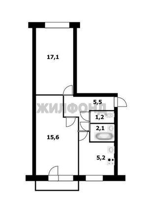 
  Продается 2-комн. квартира, 46.7 м², Транспортная ул, д. 20
. Фото 22.