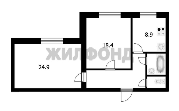 
  Продается 2-комн. квартира, 66.4 м², 79 Гвардейской Дивизии ул, д. 17
. Фото 22.