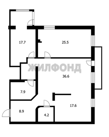 
  Продается 3-комн. квартира, 124 м², Кузнецова ул, д. 15
. Фото 35.