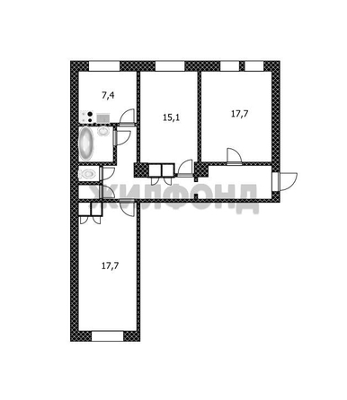
  Продается 3-комн. квартира, 80.9 м², Фрунзе пр-кт, д. 222
. Фото 19.