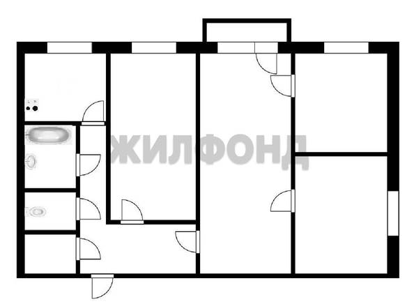 
  Продается 4-комн. квартира, 60 м², Мокрушина ул, д. 5/1
. Фото 10.