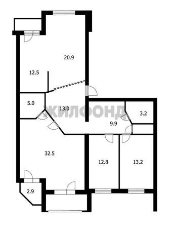 
  Продается 4-комн. квартира, 124.6 м², 79 Гвардейской Дивизии ул, д. 27а
. Фото 1.