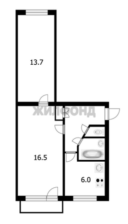 
  Продается 2-комн. квартира 42.7 м². Фото 13.