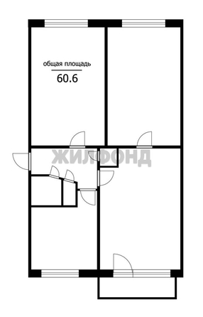 
  Продается 3-комн. квартира 60.6 м². Фото 2.