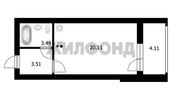 
  Продается студия 27.11 м². Фото 9.