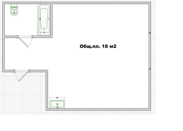 
  Продается 1-комн. квартира 18 м². Фото 10.