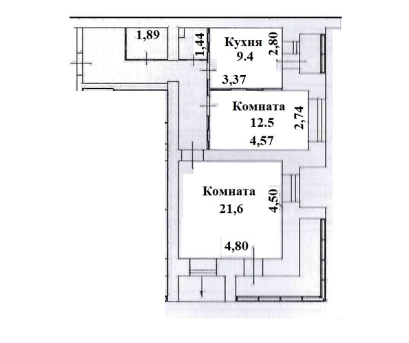 
  Продается 2-комн. квартира 60.4 м², в ЖК Льва Толстого, дом 38/4. Фото 8.