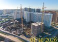 Нанжуль-Солнечный, дом 12: Ход строительства 1 октября 2026