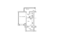 Фламинго, дом 5: Планировка однокомнатной квартиры 43,84 кв.м