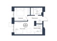 Чижи, 2 очередь (корпус 4): Планировка 2-комн 41,7 м²