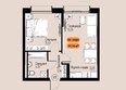 Премьер парк: Планировка 2-комн 37,1 м²