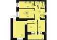 Вавиловский дворик, 2 очередь: Планировка четырехкомнатной квартиры 105,09 кв.м