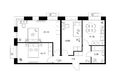 Улаан Хото, корпус 1.1: Планировка 3-комн 71,69 м²