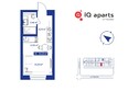 IQ Aparts: Планировка Студия 20,2 - 20,41 м²