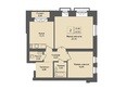 Онега, дом 10: Планировка 2-комнатной квартиры 61,9 кв.м