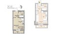 Эволюция, 1 оч, дом 2: Планировка однокомнатной квартиры 24,5 кв.м