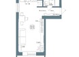 Профсоюзная, 7: Планировка 1-комн 33,73 м²