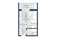 Nord (Норд), Северный Власихинский 122, к 6: Планировка 1-комн 25,5, 28,4 м²