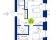 Вита-парк, 1 оч. 5 корпус: Планировка 2-комн 57,2 м²