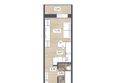 Радуга Сибири, дом 14: Планировка Студия 24,18 м²