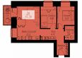Биография, дом 1, корп 1: Планировка 3-комн 55,29 м²