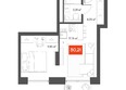 Квартал ЩА, сек 2.1: Планировка 1-комн 29,91, 30,53 м²