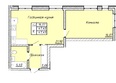 Мелодия, дом 1: Планировка 1-комн 47,45 м²