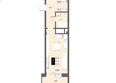 Дом на Светлова: Планировка Студия 34,25 м²