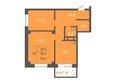  О2 дом: 2-комнатная 59,6 кв.м