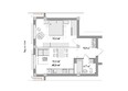 Мегаполис: Планировка 2-комн 44,74 м²