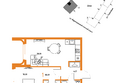 Страна.Тополевая, корпус 1: Планировка 1-комн 46,69, 47,16 м²