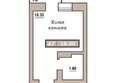 Симфония: Планировка 1-комн 18,3 м²