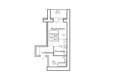 Новая пристань, дом 4: Планировка однокомнатной квартиры 31,7 кв.м