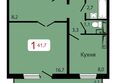 КБС. Берег, дом 7 строение 6: Планировка 1-комн 41,7 м²