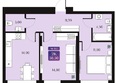 Северное Сияние Премиум: Планировка 2-комн 58,5 м²
