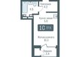 Кварталы Немировича, 2 очередь: Планировка 1-комн 27,5 - 28,1 м²