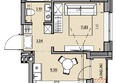 Звездный: Планировка 1-комн 31,2 м²
